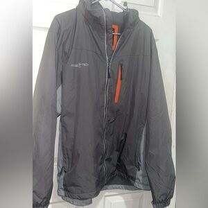 Free tech Men's Charcoal and Orange Performance Jacket